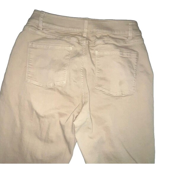 L.L. Bean Women’s Khaki Chino Work Pants Size 12 Straight Leg Cotton Blend - Picture 2 of 6